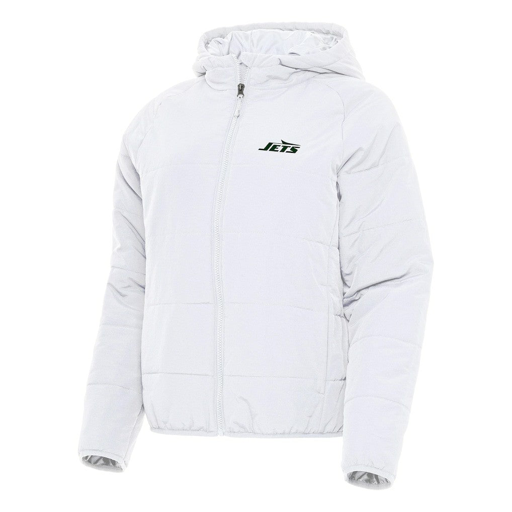 New York Jets Antigua Women's Universe Full-Zip Hoodie Jacket White - NFL