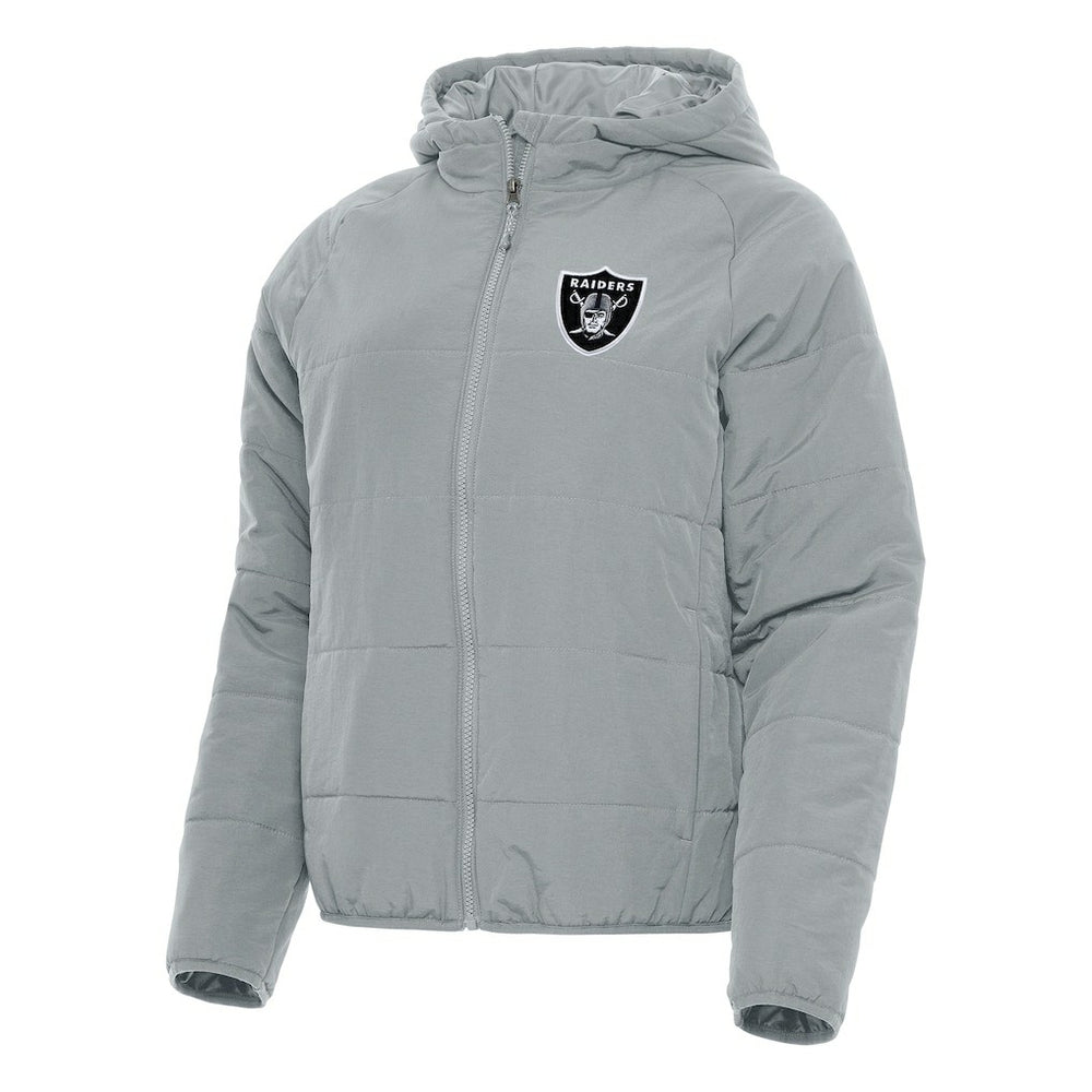 Las Vegas Raiders Antigua Women's Universe Full-Zip Hoodie Jacket Gray - NFL