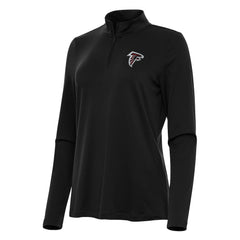 Atlanta Falcons Antigua Women's Reprocess Quarter-Zip Top Black - NFL