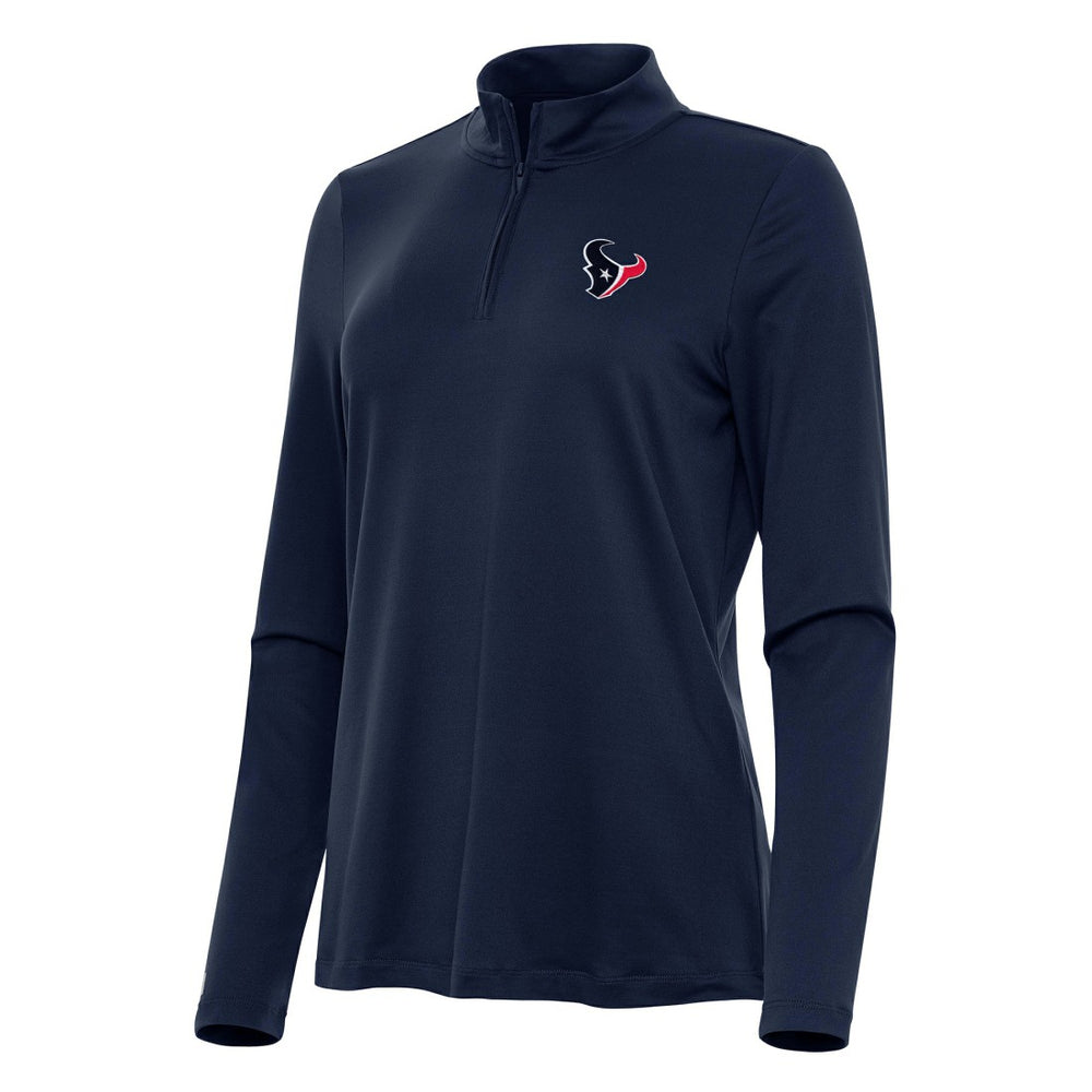 Houston Texans Antigua Women's Reprocess Quarter-Zip Top Navy - NFL