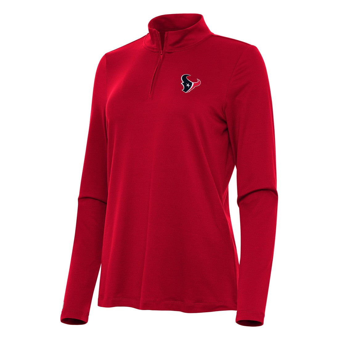 Houston Texans Antigua Women's Reprocess Quarter-Zip Top Red - NFL
