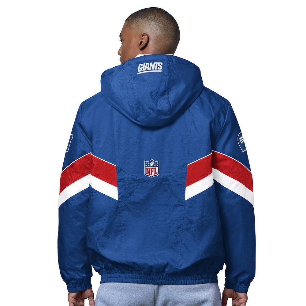 New York Giants OVO x Starter Sideline Full-Snap Puffer Jacket Royal - NFL