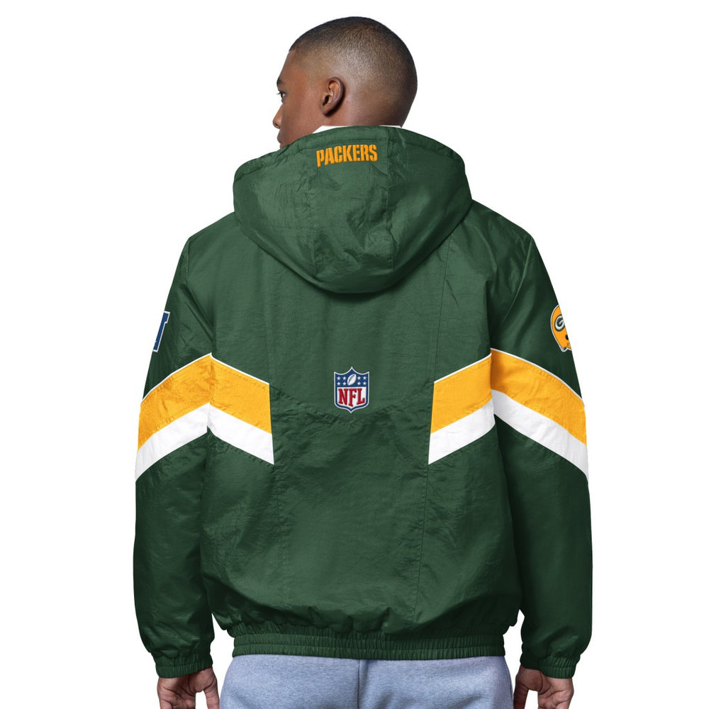 Green Bay Packers OVO x Starter Sideline Full-Snap Puffer Jacket Green - NFL