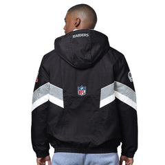 Las Vegas Raiders OVO x Starter Sideline Full-Snap Puffer Jacket Black - NFL
