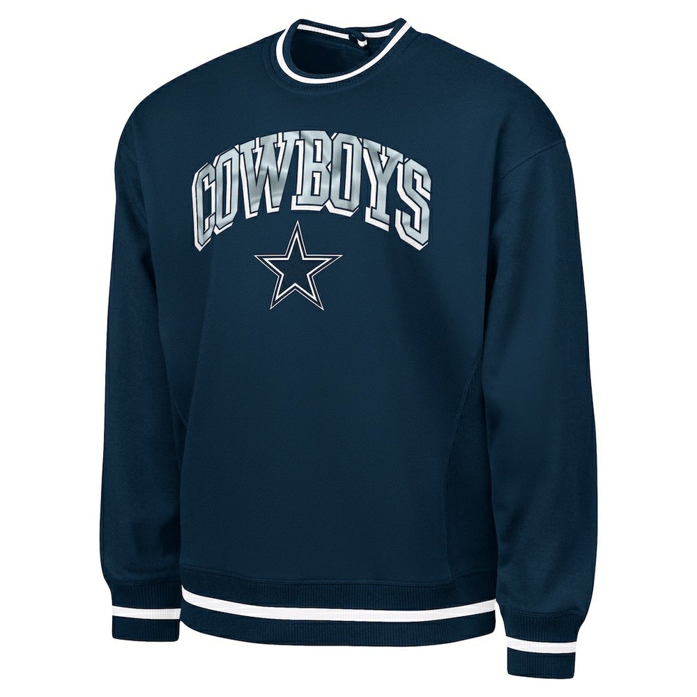 Dallas Cowboys G-III Sports by Carl Banks Adaptive Blocker Fleece Pullover Sweatshirt Navy - NFL