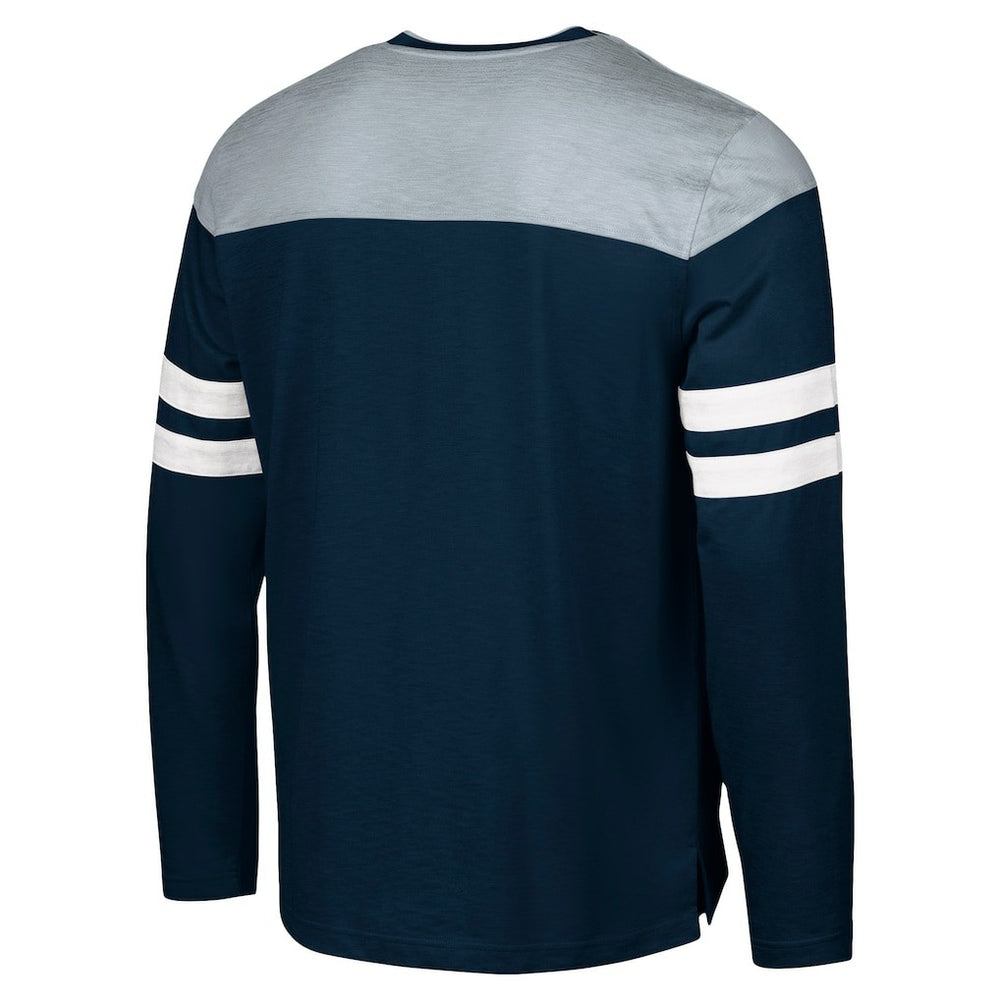 Dallas Cowboys G-III Sports by Carl Banks Adaptive Hail Mary Long Sleeve T-Shirt Navy/Silver - NFL