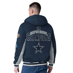 Dallas Cowboys G-III Sports by Carl Banks No Huddle Commemorative Full-Zip Hoodie Jacket Navy - NFL