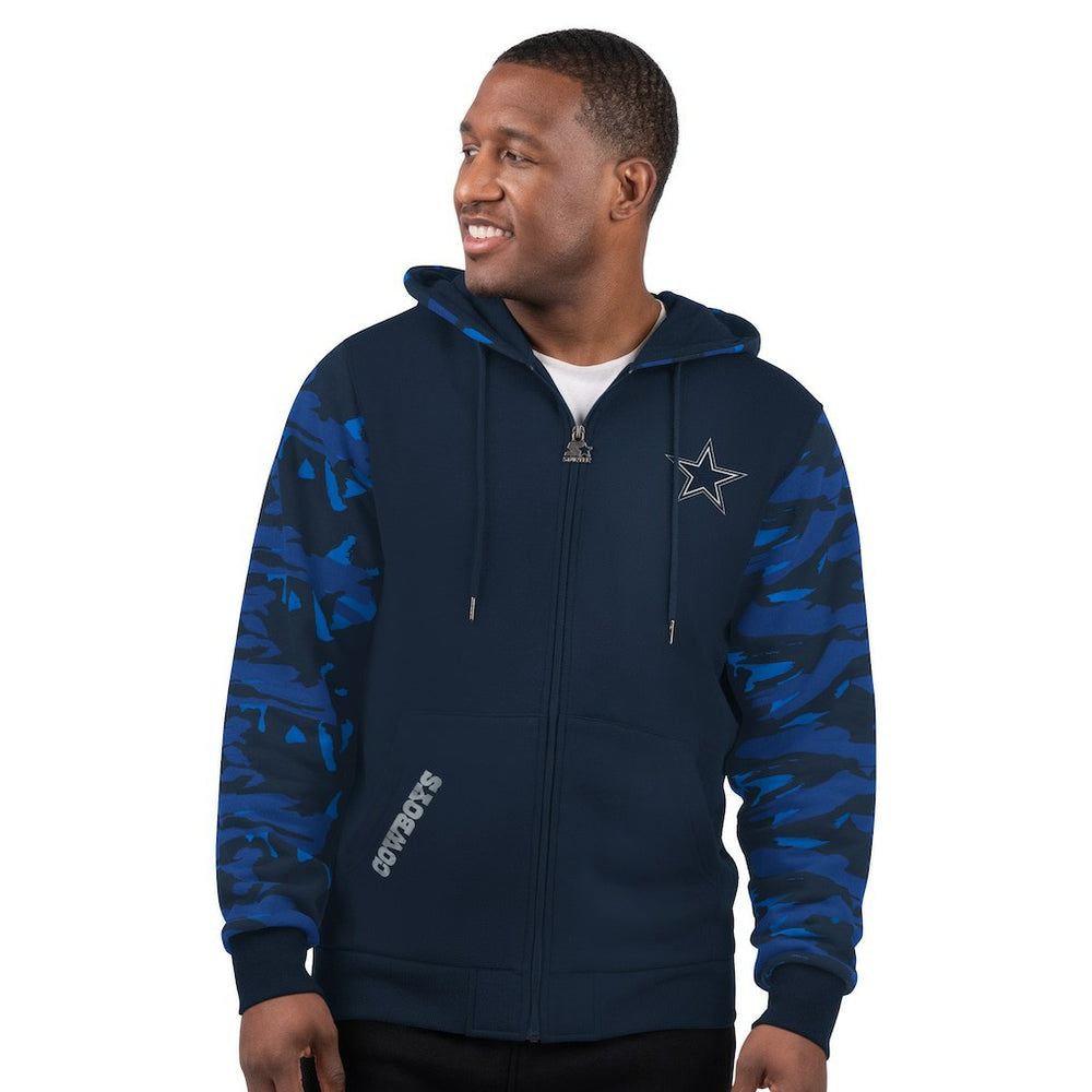 Dallas Cowboys Starter Thursday Night Gridiron Full-Zip Hoodie Navy - NFL