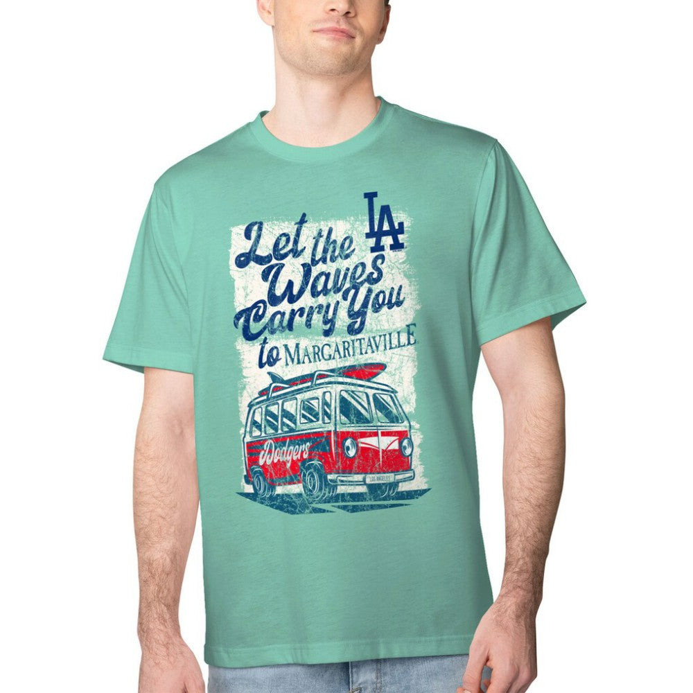Los Angeles Dodgers Margaritaville Bus Waves Graphic T-Shirt Online