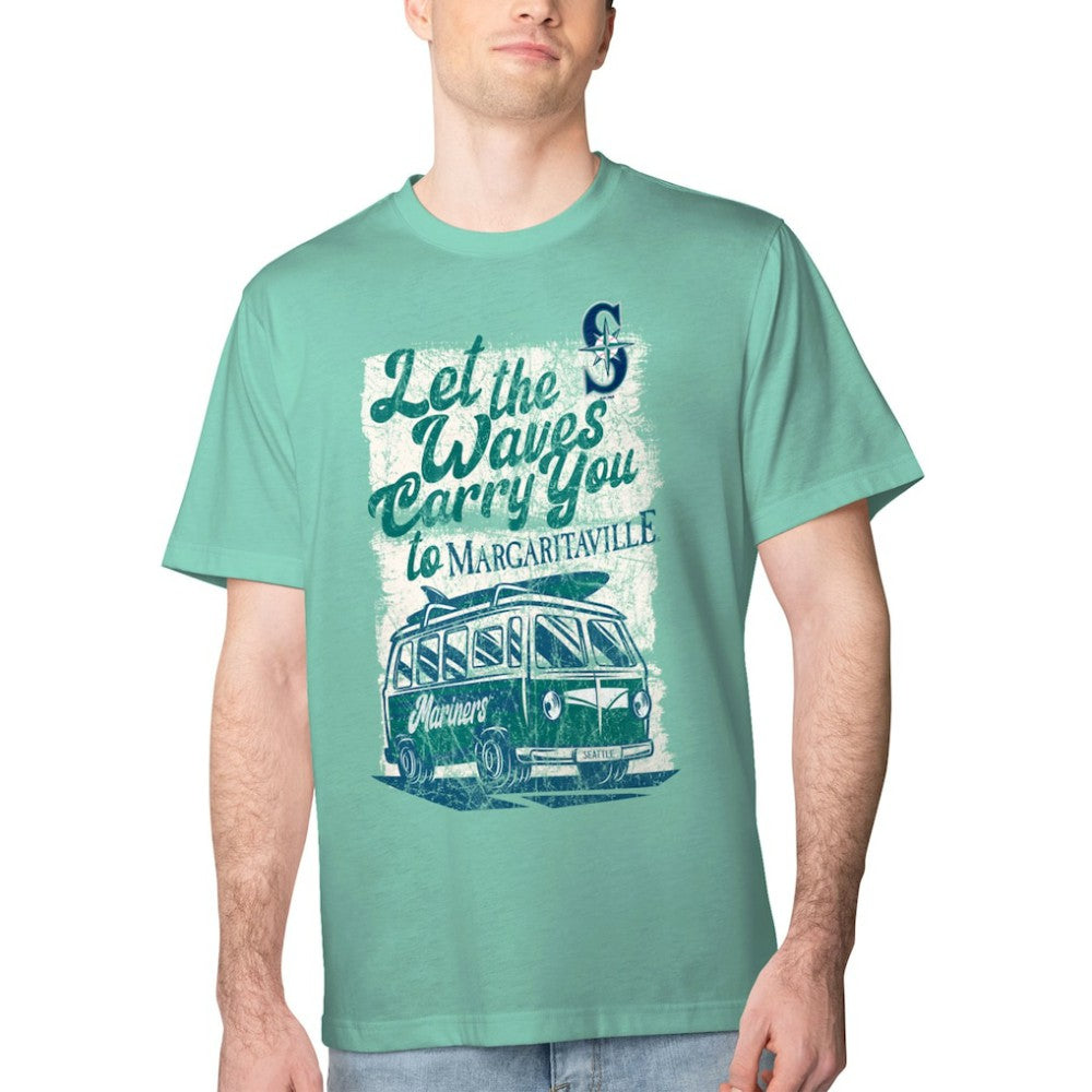 Seattle Mariners Margaritaville Bus Waves Graphic T-Shirt discount