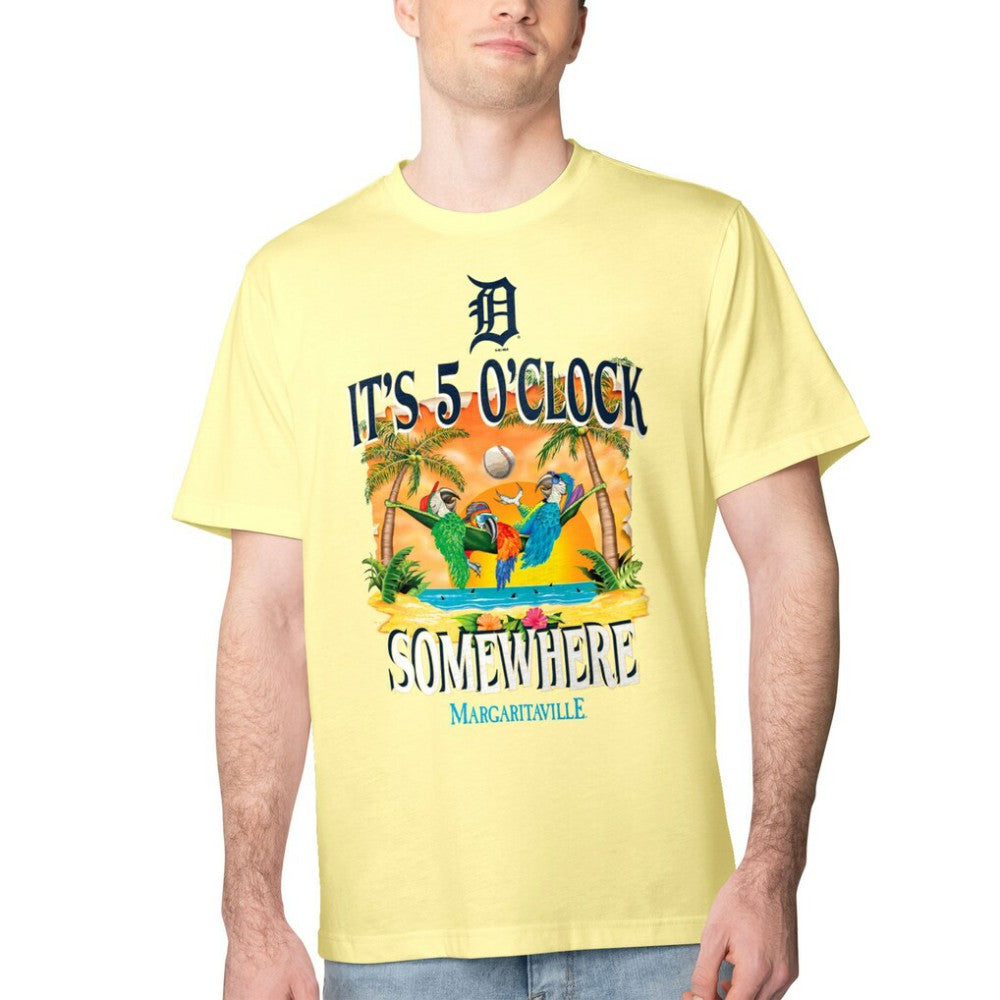 Detroit Tigers Margaritaville Five O'Clock Graphic T-Shirt Near Me