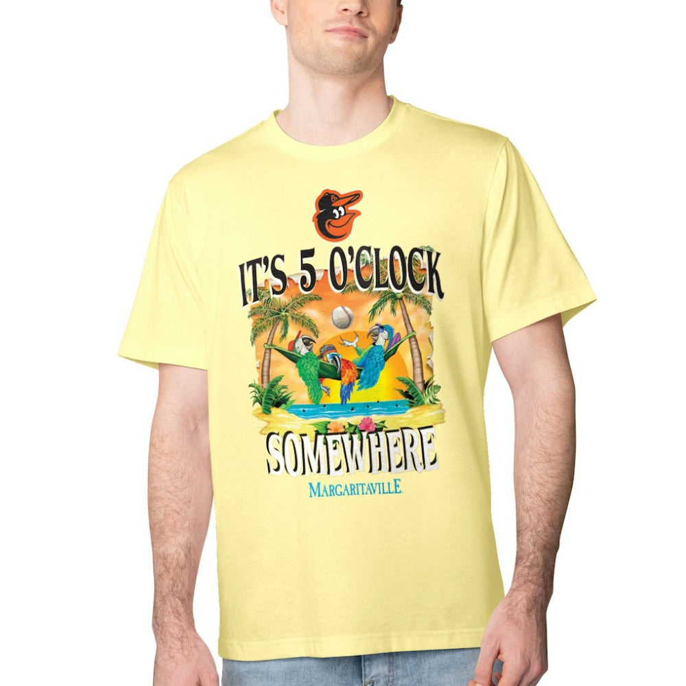 Baltimore Orioles Margaritaville Five O'Clock Graphic T-Shirt On Sale