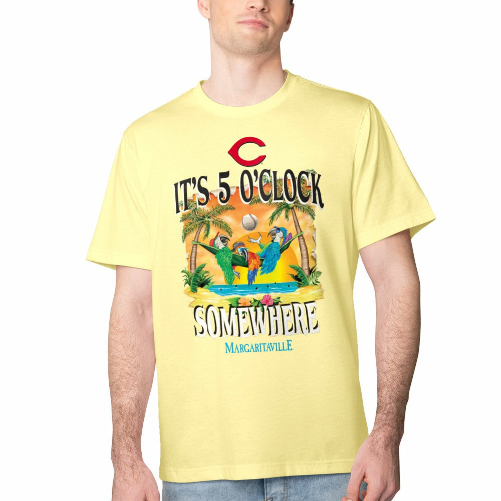 Cincinnati Reds Margaritaville Five O'Clock Graphic T-Shirt for sale