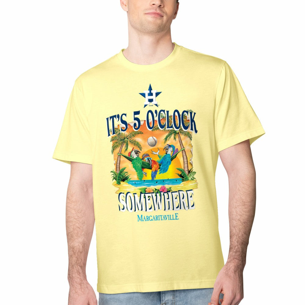 Houston Astros Margaritaville Five O'Clock Graphic T-Shirt Sale