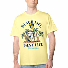 Milwaukee Brewers Margaritaville Beach Hut Graphic T-Shirt Online