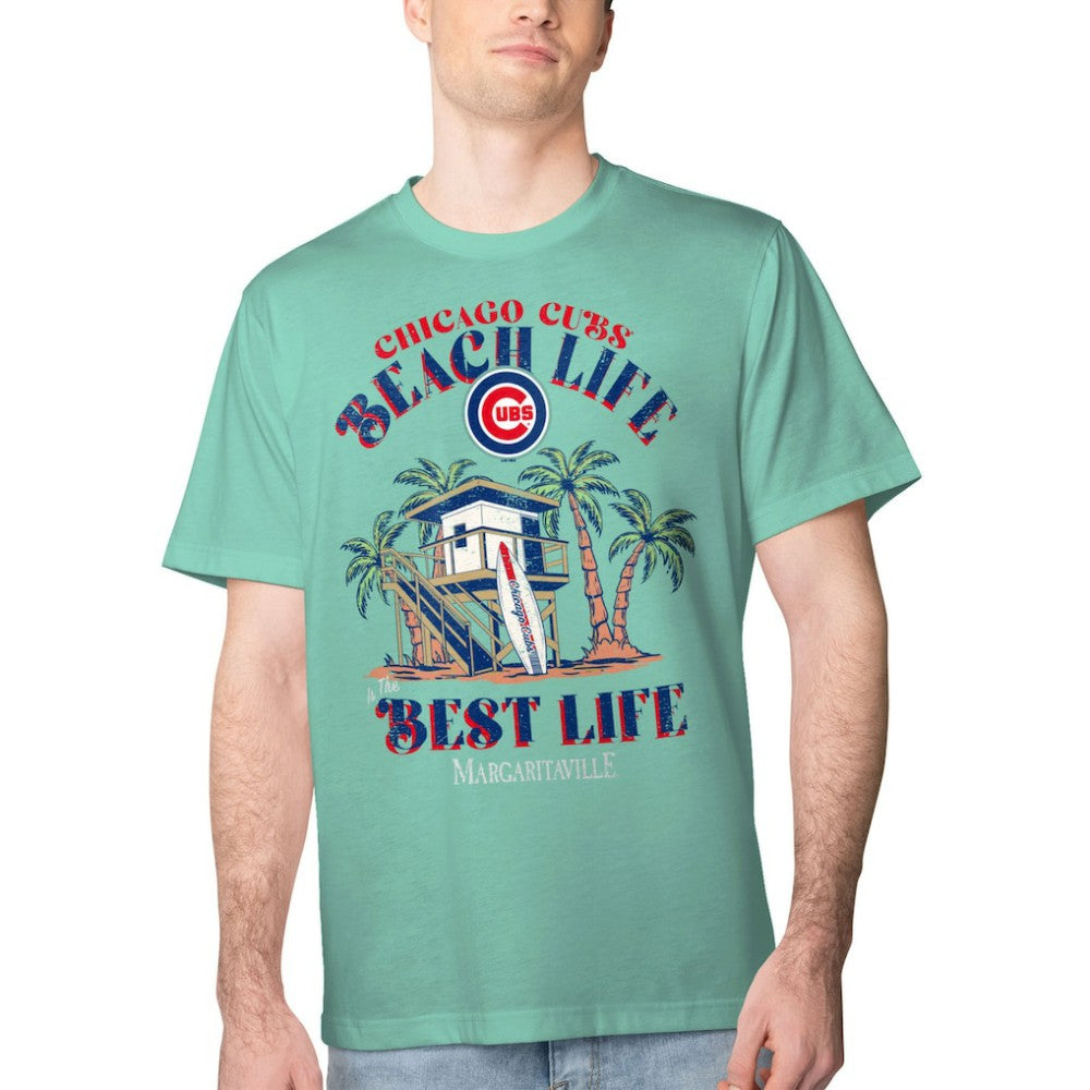 Chicago Cubs Margaritaville Beach Hut Graphic T-Shirt discount