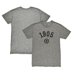 Chelsea 1863FC Established Year Vintage Tri-Blend T-Shirts - Heather Gray