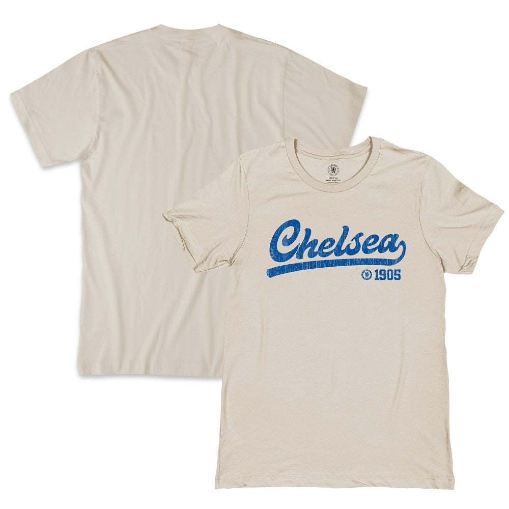 Chelsea 1863FC Script T-Shirts - Tan