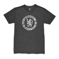 Chelsea 1863FC Mono Badge Vintage Tri-Blend T-Shirts - Heather Black