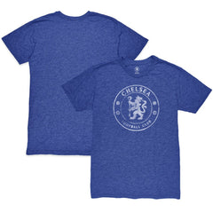 Chelsea 1863FC Mono Badge Vintage Tri-Blend T-Shirts - Heather Blue