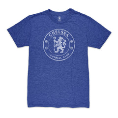 Chelsea 1863FC Mono Badge Vintage Tri-Blend T-Shirts - Heather Blue