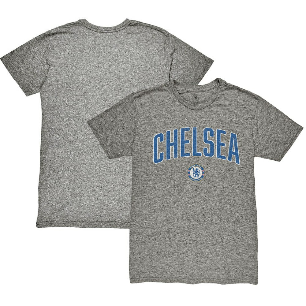 Chelsea 1863FC Wordmark Vintage Tri-Blend T-Shirts - Heather Gray