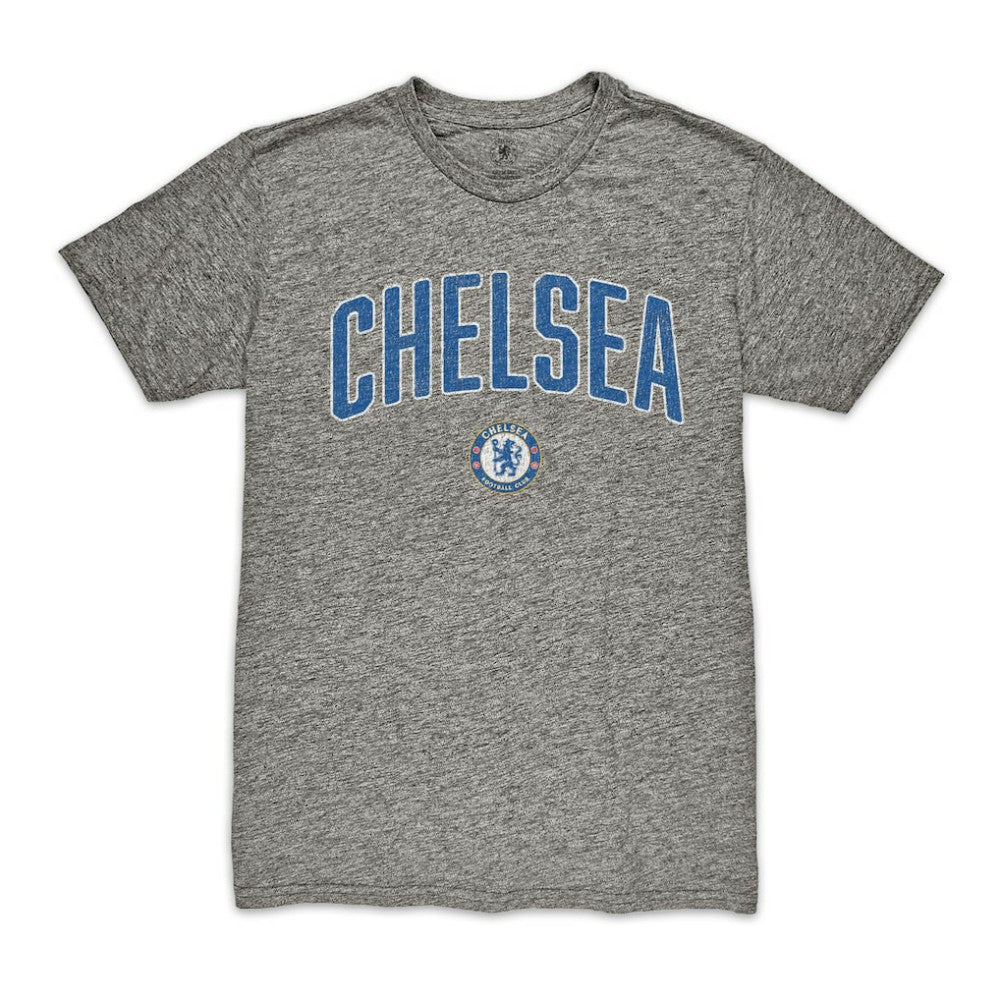 Chelsea 1863FC Wordmark Vintage Tri-Blend T-Shirts - Heather Gray