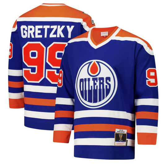 Wayne Gretzky Edmonton Oilers 1979-80 Power Play Jersey - Royal | NHL Jerseys