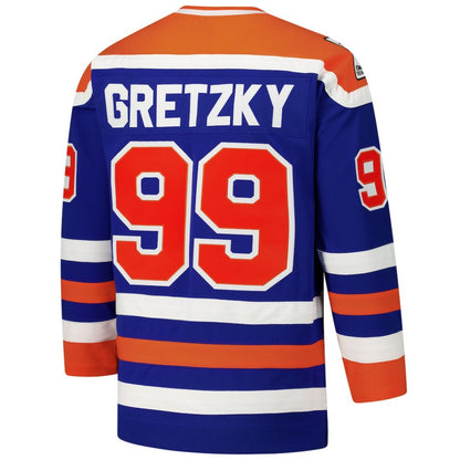 Wayne Gretzky Edmonton Oilers 1979-80 Power Play Jersey - Royal | NHL Jerseys