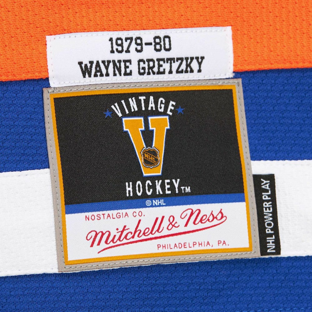 Wayne Gretzky Edmonton Oilers 1979-80 Power Play Jersey - Royal | NHL Jerseys