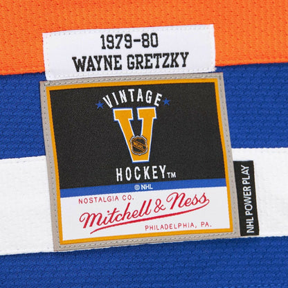 Wayne Gretzky Edmonton Oilers 1979-80 Power Play Jersey - Royal | NHL Jerseys
