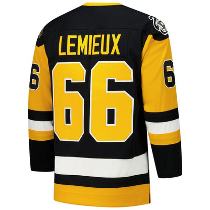 Mario Lemieux Pittsburgh Penguins 1991-92 Power Play Jersey - Black | NHL Jerseys