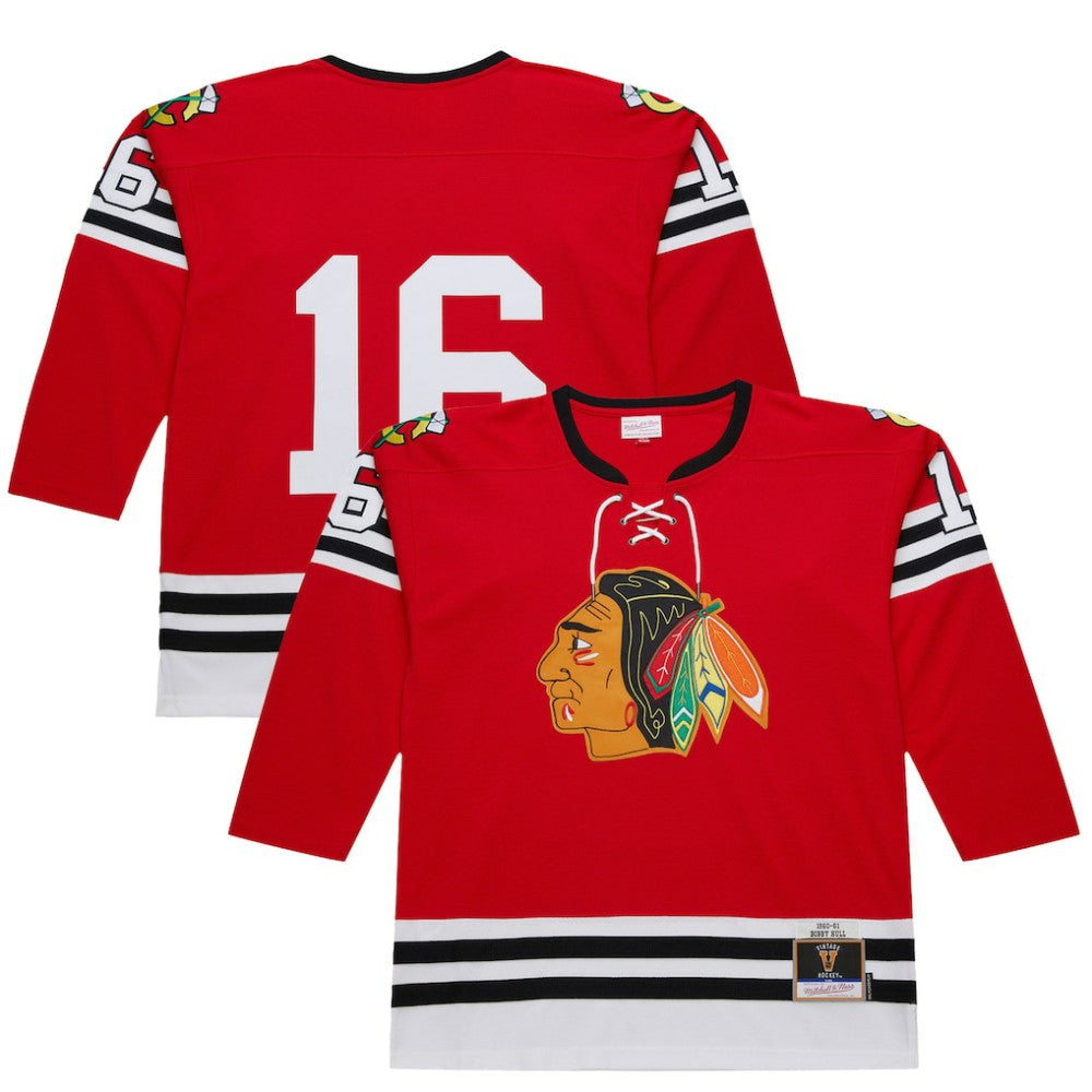 Bobby Hull Chicago Blackhawks 1960-61 Power Play Jersey - Scarlet | NHL Jerseys
