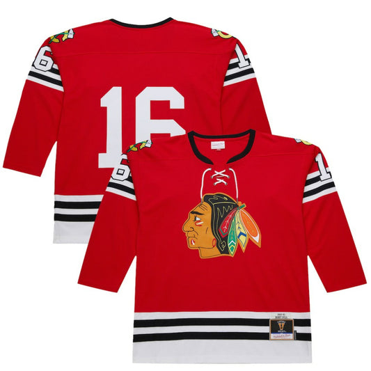 Bobby Hull Chicago Blackhawks 1960-61 Power Play Jersey - Scarlet | NHL Jerseys