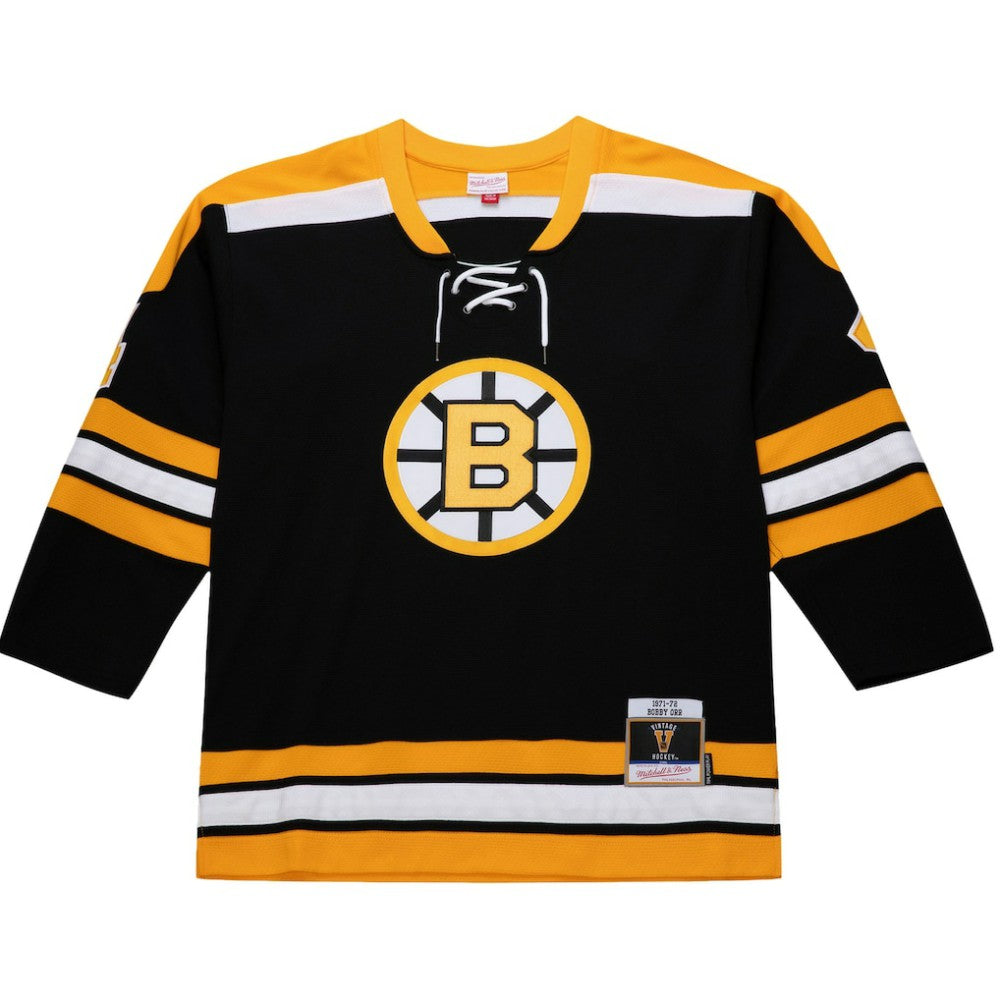 Bobby Orr Boston Bruins 1971-72 Power Play Jersey - Black | NHL Jerseys