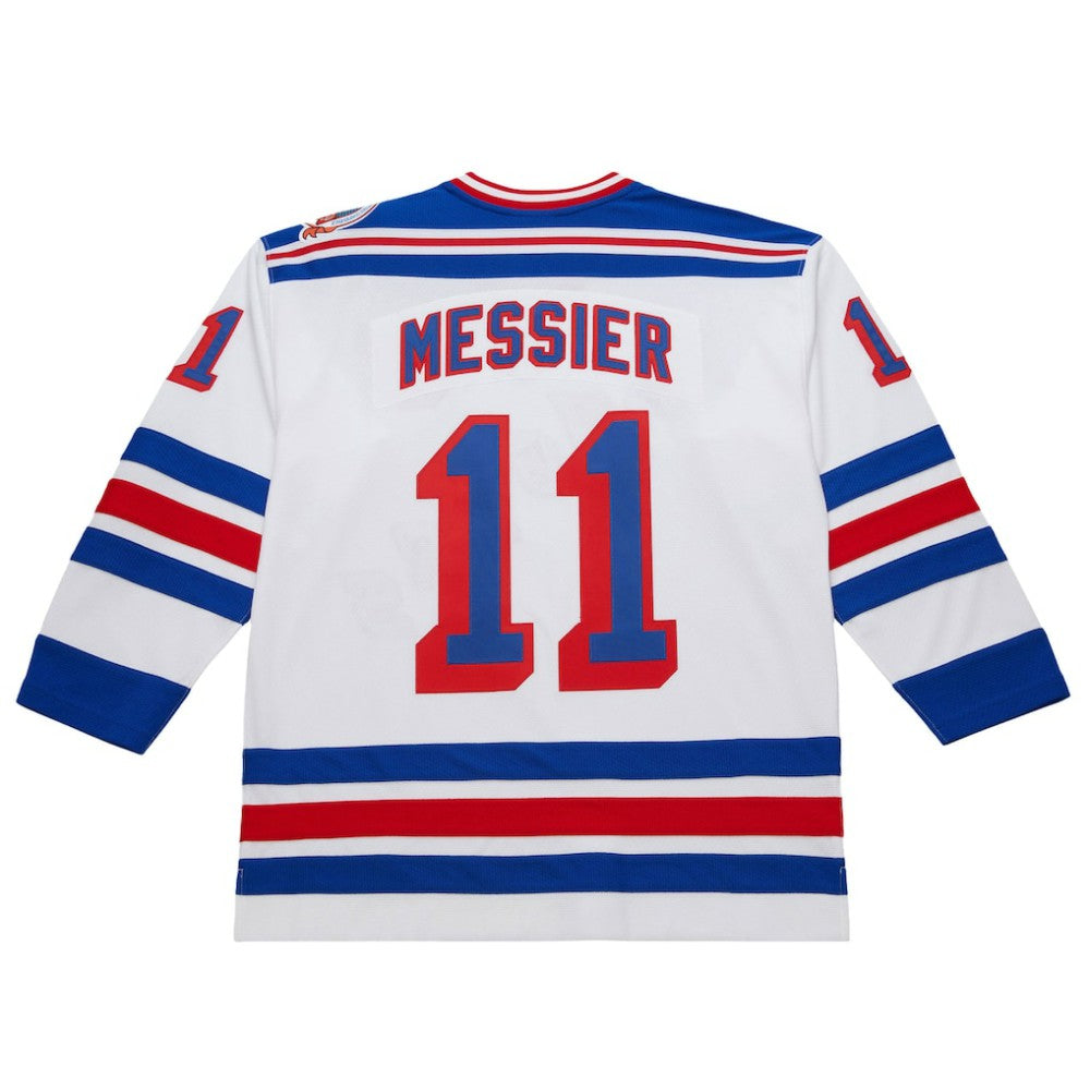 Mark Messier New York Rangers 1993-94 Power Play Jersey - White | NHL Jerseys