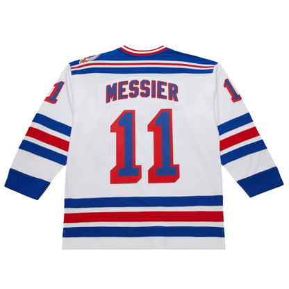 Mark Messier New York Rangers 1993-94 Power Play Jersey - White | NHL Jerseys