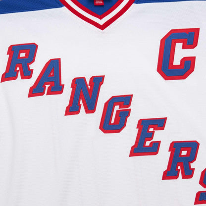 Mark Messier New York Rangers 1993-94 Power Play Jersey - White | NHL Jerseys