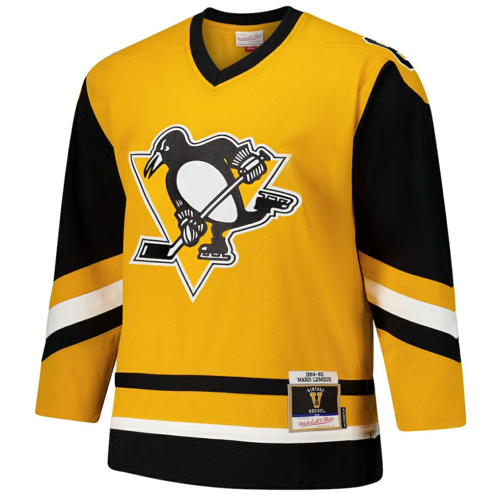 Mario Lemieux Pittsburgh Penguins 1984-85 Power Play Jersey - Gold | NHL Jerseys