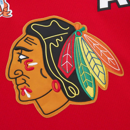 Chris Chelios Chicago Blackhawks 1991-92 Power Play Jersey - Red | NHL Jerseys
