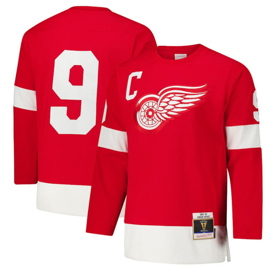 Gordie Howe Detroit Red Wings 1960-61 Power Play Jersey - Red | NHL Jerseys