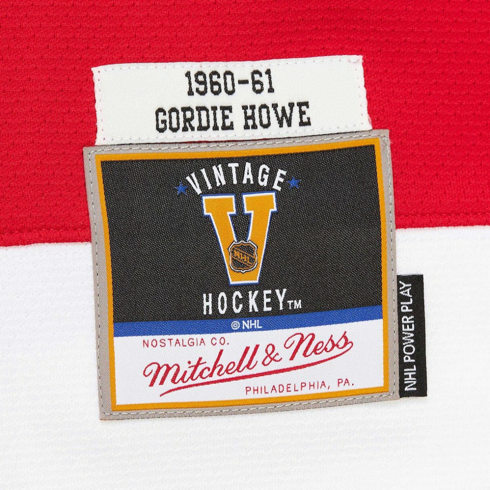 Gordie Howe Detroit Red Wings 1960-61 Power Play Jersey - Red | NHL Jerseys