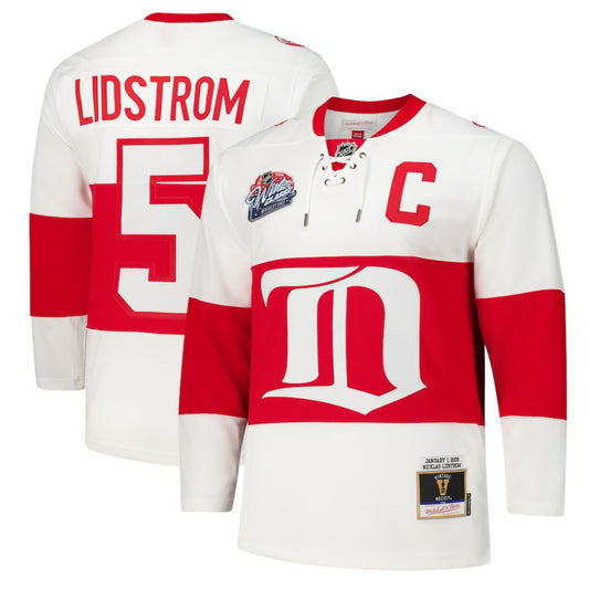Nicklas Lidstrom Detroit Red Wings 2008-09 Power Play Jersey - White | NHL Jerseys