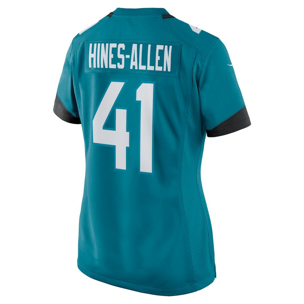 Josh Hines-Allen Jacksonville Jaguars Women's Player Game Jersey Teal - Nike