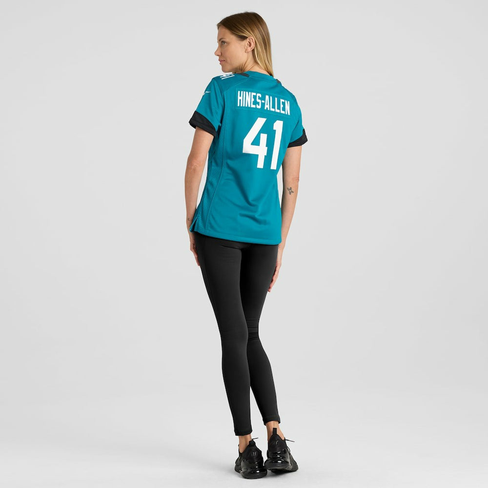 Josh Hines-Allen Jacksonville Jaguars Women's Player Game Jersey Teal - Nike