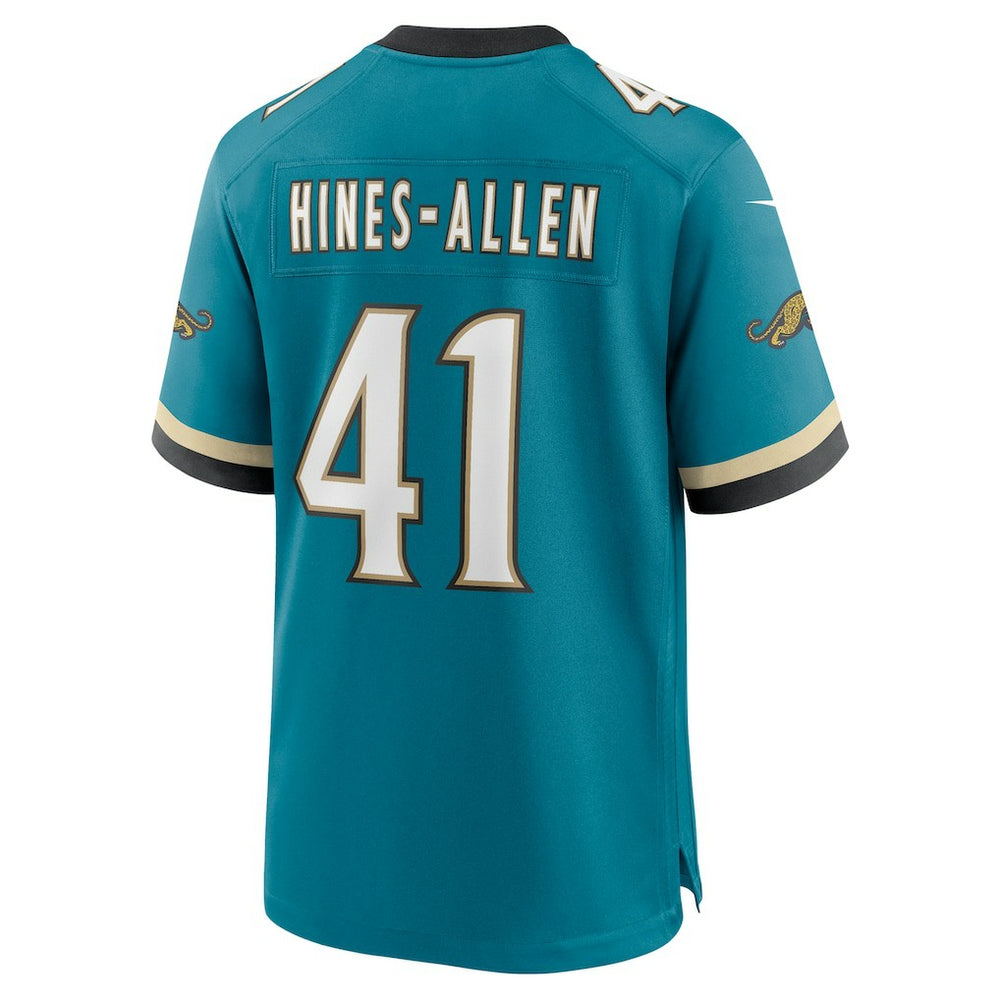 Josh Hines-Allen Jacksonville Jaguars Prowler Throwback Player Game Jersey Teal - Nike