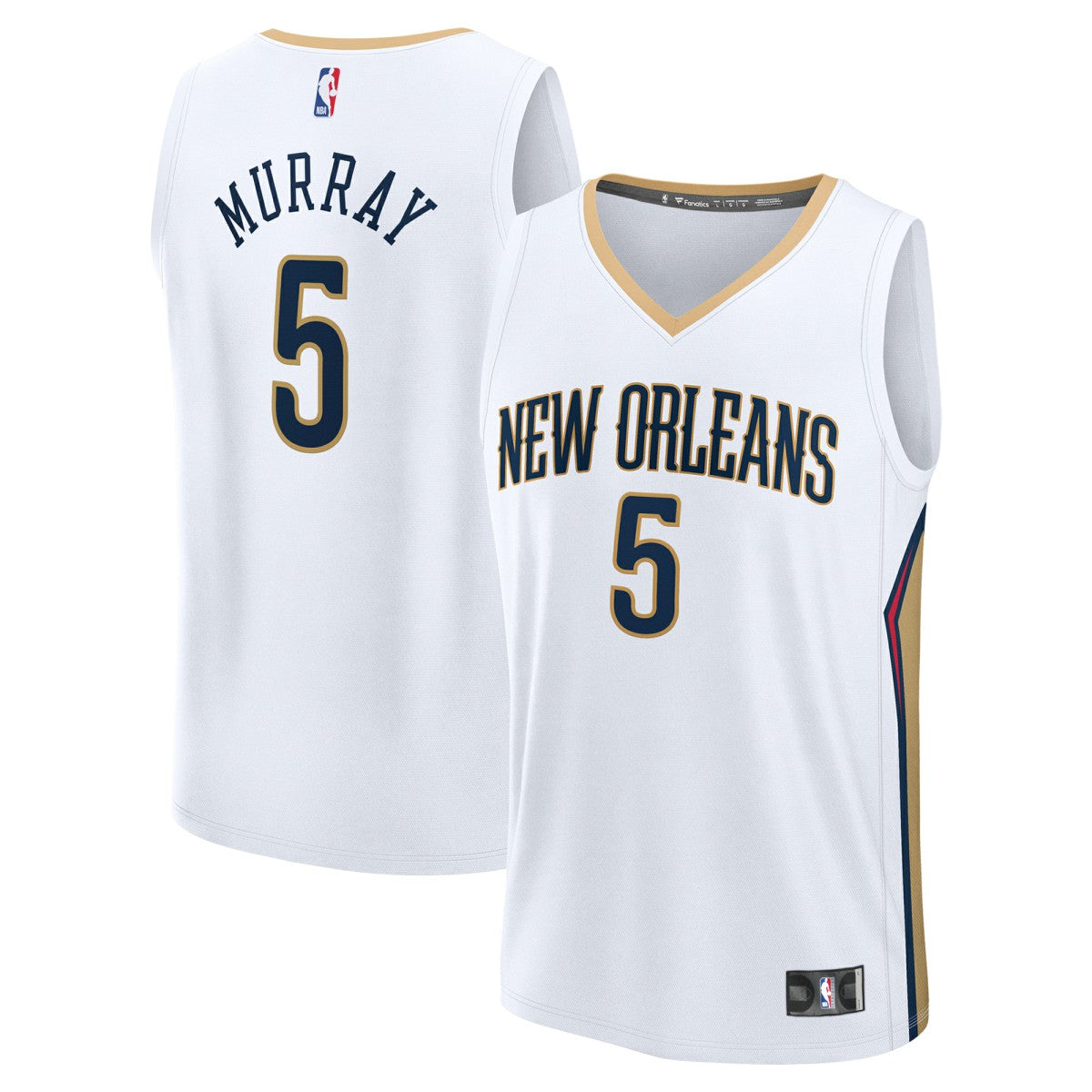Dejounte Murray New Orleans Pelicans Youth Fast Break Replica Player Jersey - Association - White Edition | NBA Jerseys