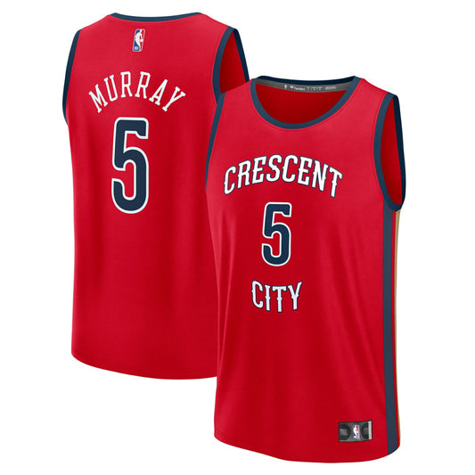 Dejounte Murray New Orleans Pelicans Fast Break Replica Player Jersey - Statement Edition - Red | NBA Jerseys