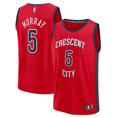 Fanatics - Dejounte Murray New Orleans Pelicans Youth Fast Break Replica Player Jersey - Statement Edition - Red