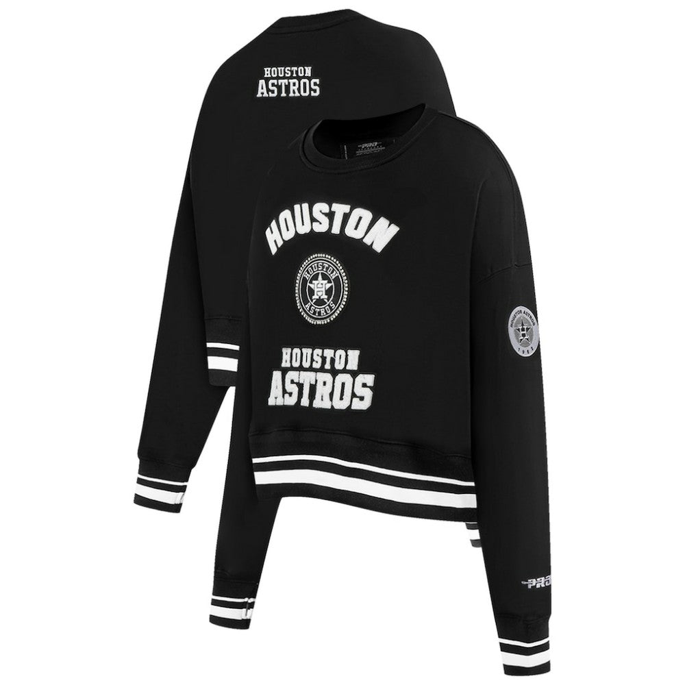 Houston Astros Pro Standard Women's Pearl Cropped Pullover Sweatshirt
 Near Me